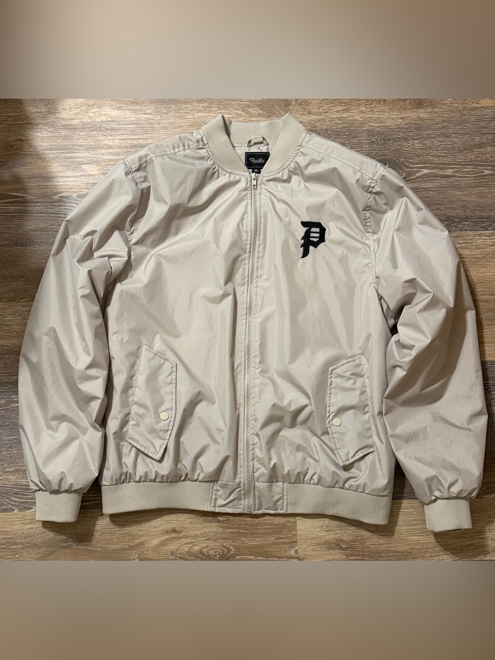 Primitive Skateboarding P Logo Lightweight Bomber Jacket Khaki XL
